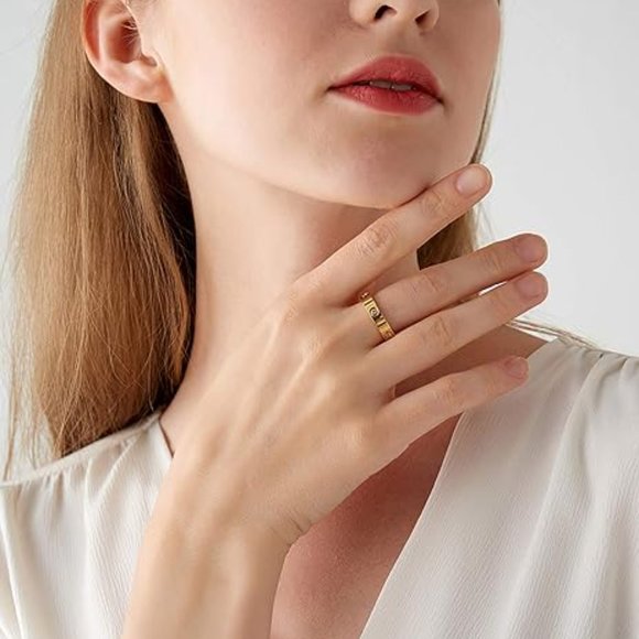 Neiman Marcus Love Friendship 18K Gold  Plated Ring - Picture 6 of 7